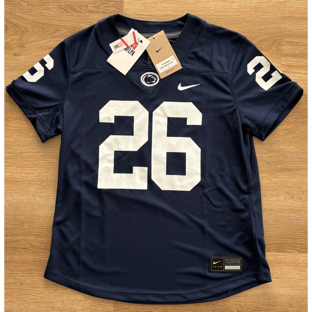 NWT Women's Nike Penn State Nittany Lions Saquon Barkley 26 Jersey - Small -Blue